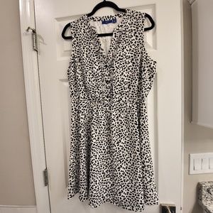 Black and white Animal Print Dress
